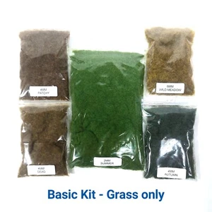 PGLS Static Grass Starter Kit - Summer | Model Railroad Diorama Scenery Bundle - Picture 1 of 10