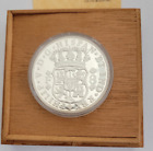 Casa De Moneda Mexico 1987 40 Reales Proof Plata Pura 5 oz .999  Silver Coin
