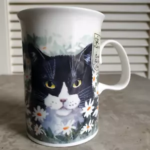 Kaffeebecher "Peeping Toms" schwarz & weiß Katze Design von Lesley Holmes - Bild 1 von 7