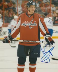 FOTO FIRMADA JOHN CARLSON WASHINGTON CAPITALS 8x10 FOTO #2 autógrafo - Imagen 1 de 1