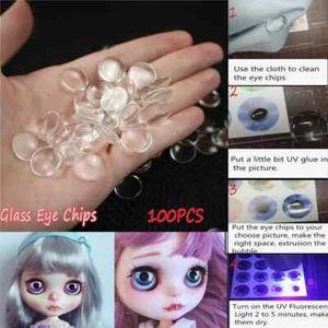 50 paia di chip occhi in vetro per accessori occhi bambola Blyth fai da te modificati - Foto 1 di 9
