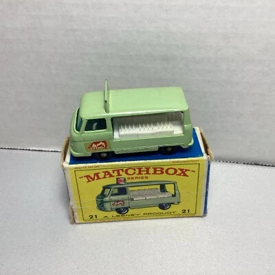 Camión de reparto de leche Lesney Matchbox Nº21 con caja original. Hecho en Inglaterra  Foto 1 de 4