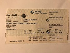 MARK KNOPFLER & EMMYLOU HARRIS • BIGLIETTO CONCERTO usato • ????