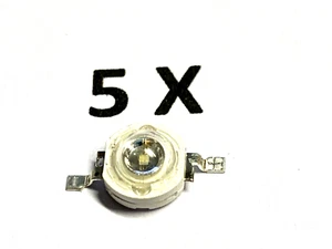 1W LED, grün, 1 Watt, 520-523nm, High-Power, 350mA, 3,2-3,4V, 80-90lm, 5 Stück - Picture 1 of 2