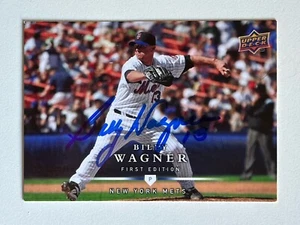 Billy Wagner 2008 Upper Deck #126 Autographed Signed Auto HOF New York Mets - Picture 1 of 2