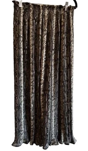 Angie Wide Leg Palazzo Pants Pull On Snake Skin Print Sz Large 15” Waist Stretch - Picture 1 of 8
