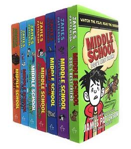 NEW Middle School 7 Books Collection Set Kids Book Library by James Patterson! - Picture 1 of 1