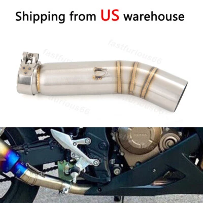 Mid Exhaust Pipe For Honda CB500X CB500F CBR500R 2013-2015 Connect 51mm Muffler — 第 1/4 张图片
