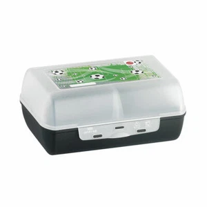 Emsa Variabolo Soccer Brotdose Brotbox Kinderdose Lunchbox Trennwand Grün 7 cm - Bild 1 von 3