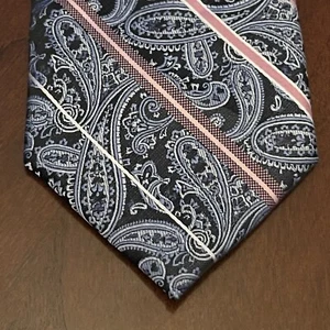 Platinum Designs Blue Pink Hand Made 100% Polyester Men’s Neck Tie Made In China - Picture 1 of 9