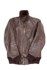 Real McCOY's J.A.DUBOW Ｇ-1 Jacket Men's Size 36 Leather Brown MIL-J-7823