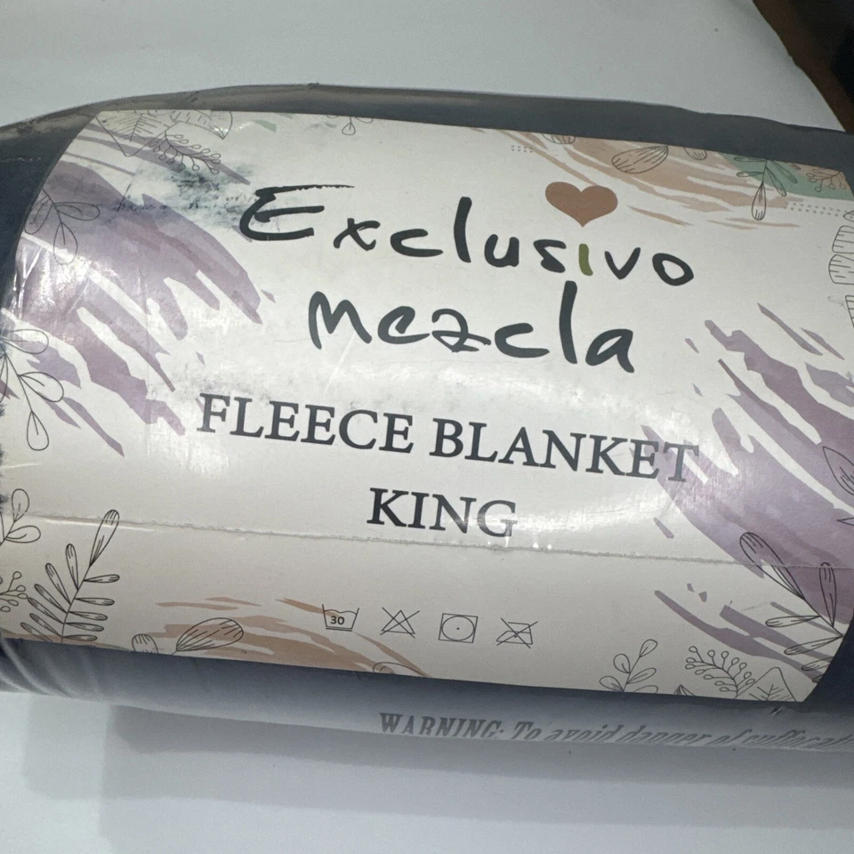 Manta para sofá y cama, tamaño king, azul marino Foto 1 de 2