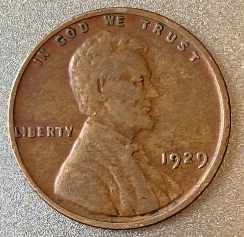 Fine 1929 LINCOLN WHEAT CENT PHILADELPHIA MINT USA 1c ACTUAL PHOTOS B32 Cover