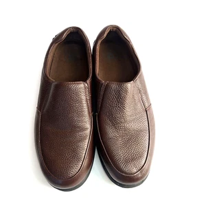 Propet Brown Leather Loafers Slip On Shoes Men Size 11 3 E - Picture 1 of 14
