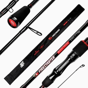 Lieblingsköder Firestarter Barsch Forelle 2,1m 1-10g Solid Tip Spinn Trout Rute - Bild 1 von 8