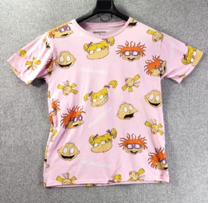Camicia Nickelodeon Rugrats unisex rosa media M Tommy Angelica manica corta - Foto 1 di 9