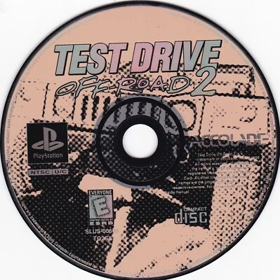 Test Drive Off-Road 2 (Sony PlayStation 1, 1998) *NO MANUAL* - Image 1 of 2