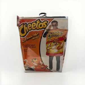 Cheetos Flamin 'Hot Crunchy Bag Kostüm Erwachsene Einheitsgröße Halloween - Bild 1 von 6