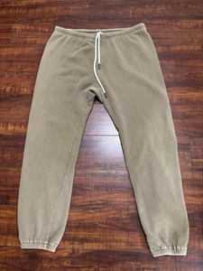 The Great Womens Cotton Elastic Waist Drawstring Jogger Sweatpants Olive Green 2 - Picture 1 of 13