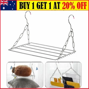 Hanging Clothes Airer Drying Rack Laundry Hanger Dryer Portable Over Door AU - Picture 1 of 13