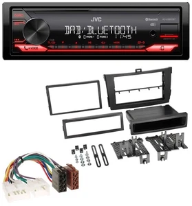 JVC Bluetooth USB DAB MP3 Autoradio für Toyota Corolla ab 2009 schwarz - Bild 1 von 7
