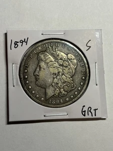 1894 S Morgan Silver Dollar $1 XF Tough Date San Francisco Mint - Picture 1 of 4