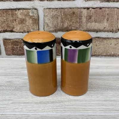 Juego de repuesto vintage para saleros y pimenteros Southwestern color óxido Foto 1 de 4