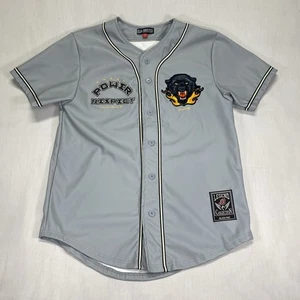 Camiseta de béisbol negra Pike Legend imitación cuero Money Power Respect Panther M - Imagen 1 de 12