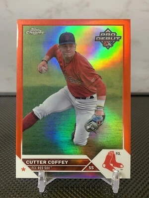 2023 Topps Chrome Pro Debut Cutter Coffee Red Sox  /5 MLB SSP RC - Image 1 of 4