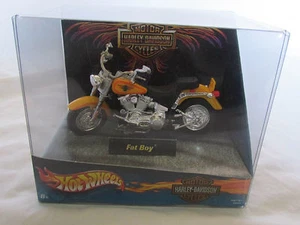 Brand New Harley Davidson Fat Boy Motorcycle Hot Wheels F661161 89461 Figure - Picture 1 of 4