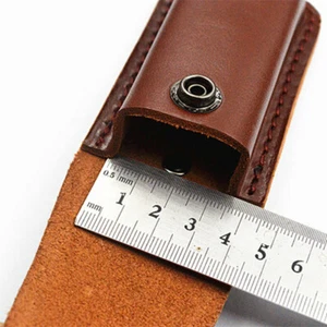 Folding Knife Multi Tool Case Pouch 5" Cowhide Leather Sheath Pocket - Picture 1 of 5