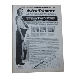 Astro-Trimmer 1977 reductor de cintura - anuncio impreso vintage - Imagen 1 de 3