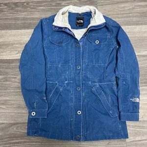 The North Face Denim Jacket Womens Medium Blue Japan Hyvent GTX RARE Gorpcore - Picture 1 of 17
