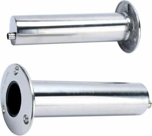 2Pcs 316 Stainless Steel Fishing Rod Holder with Drain 90 Degree Flush Mount - Bild 1 von 9