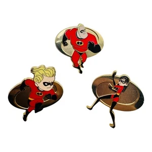 Disney World Parks The Incredibles Pin Set Of 3 Mr Incredible Violet Dash - Picture 1 of 12
