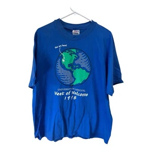 VTG Hanes Beefy 1998 University Of Oregon Week Of Welcome Shirt Sz XL - Picture 1 of 4