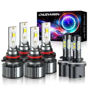 For GMC Envoy 02-09 LED 9005 9006 880 Faros antiniebla Luces Combo Bombillas 6K - Picture 1 of 14