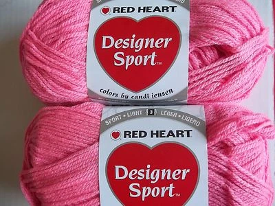 Hilo deportivo Red Heart Designer, Blush Rose, lote de 2 (279 yardas cada uno) Foto 1 de 3