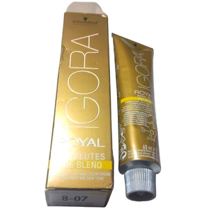 Schwarzkopf Igora Royal Hair Dye 8-07 Light Blonde Natural Copper Age Blend - Picture 1 of 24