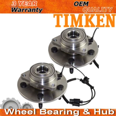 Par de bujes y cojinetes de rueda delantera Timken de 2 piezas para Dodge Ram 1500 2009-2011 4,7 L Foto 1 de 4