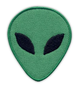 Alien - green Patch/Badge Embroidered - Picture 1 of 1