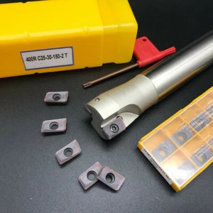 BAP 400R C25-30-150 2Flute CNC Indexable End Mill Holder Tool+10Pcs APMT1604PDER - Picture 1 of 4