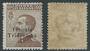1918 TRENTINO ALTO ADIGE EFFIGIE 40 CENT MNH ** - P12-6 - Picture 1 of 1