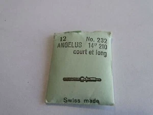PIECE HORLOGERIE 1 TIGE DE REMONTOIR POUR MONTRE ANGELUS 14" 210 COURT ET LONG - Picture 1 of 1