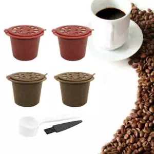 4X Refillable Coffee Capsule Cup Reusable Filter For Nespresso FAST USS - Picture 1 of 12