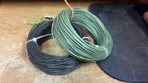 50ft Western Electric 24g solido, filo di stoffa, NOS...NERO...VERDE...ROSSO...ARANCIONE - Foto 1 di 4
