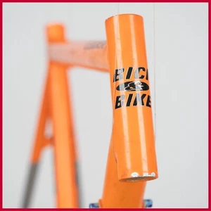 NOS BICI & BIKE LEADER ALUMINIUM FRAME VINTAGE ROAD RACING BIKE BICYCLE ORANGE - Picture 1 of 17