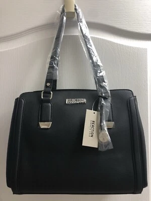 Kenneth Cole-REACTION Cartera Franny Cartera Negra NUEVA Foto 1 de 4