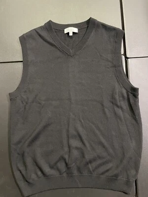 Colete Suéter Turnbury Masculino G Decote V Preto Designer Golfe Clássico 48 - Imagem 1 de 4