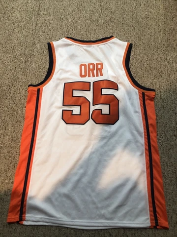 SYRACUSE ORANGE LOUIS ORR SIZE LARGE THROWBACK WHITE JERSEY BASKETBALL Cover